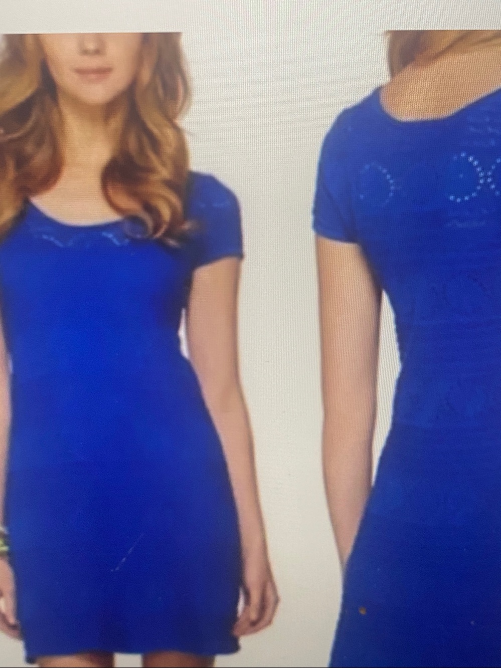 Lilly Pulitzer Paulette Crochet Sweater Shift Dress Spectrum Blue Large